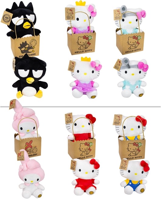 (Mis 3+) HELLO KITTY Peluche 27cm – In sacchettino regsalo –  6ass…x12